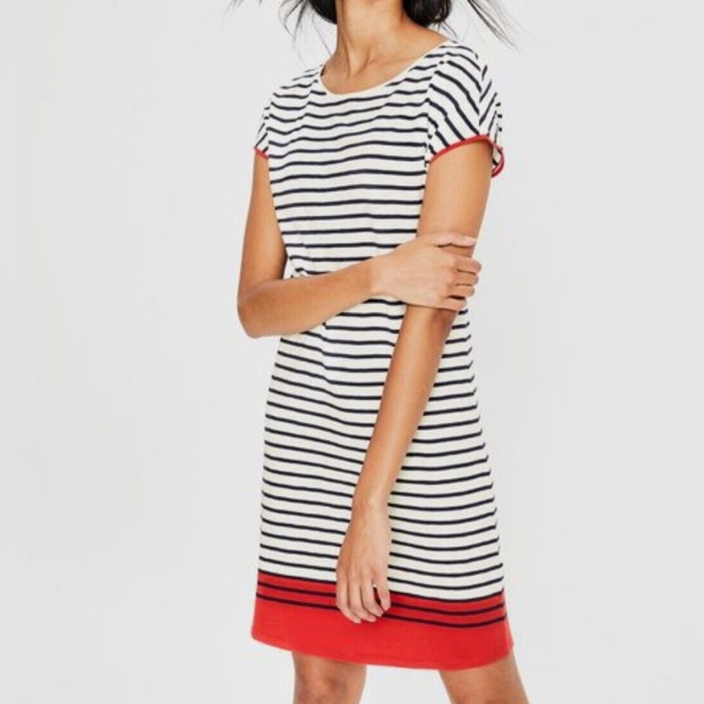 Boden Paulina jersey striped dress Size US 4R